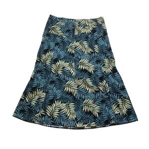 Athena Marie linen blend tropical blend midi skirt Sz XL